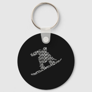 Snowboarden Freestyle Snowboarders Silhouette I S Sleutelhanger