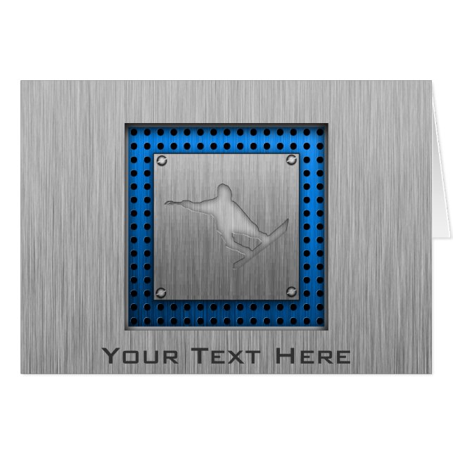 Snowboarden, geborsteld (Voorkant Horizontaal)