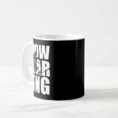 Snowboarden Gezegde voor Wintersport Fans Geweldig Koffiemok (Voorkant links)