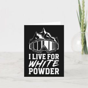 Snowboarden Goggles Ik leef voor White Powder Snow Kaart