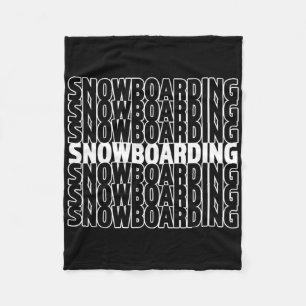 Snowboarden - Grote Snowboarder Winter Gift Fleece Deken