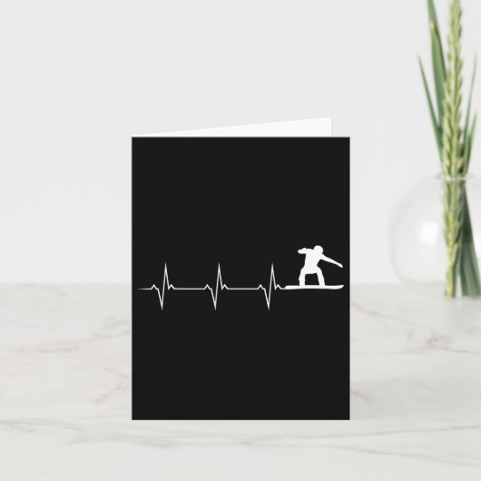 Snowboarden Heartbeat - Snowboard Kaart (Voorkant)