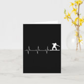 Snowboarden Heartbeat - Snowboard Kaart (Gele Bloem)
