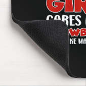 Snowboarden Het enige waar dit meisje om geeft is  Muismat (Hoek)