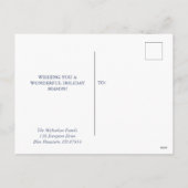 Snowboarden Highland Koe Briefkaart (Achterkant)