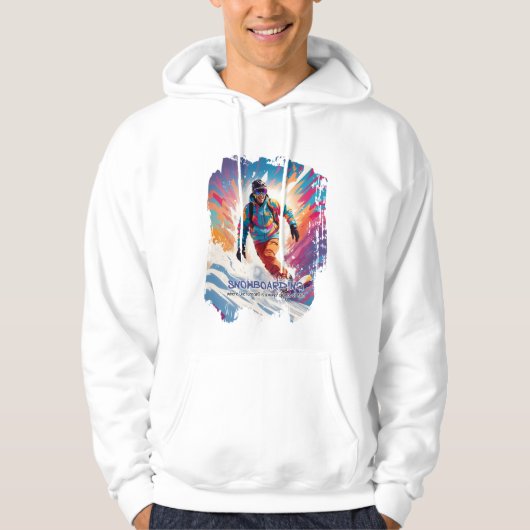 Snowboarden Hoodie (Voorkant)