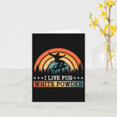 Snowboarden Ik leef voor wit poeder Kaart (Gele Bloem)