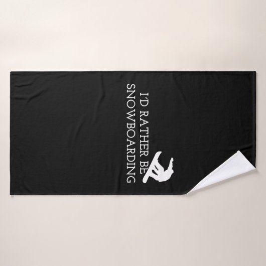 Snowboarden - Ik zou liever op instapniveau zitten Badhanddoek (Badhanddoek)