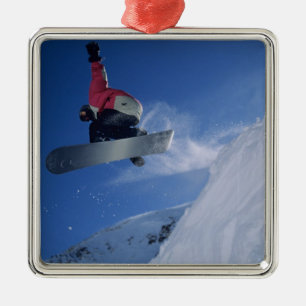Snowboarden in Snowbird Resort, Utah (MR) Metalen Ornament