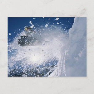 Snowboarden in Snowbird Resort, Wasatch Briefkaart