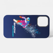 Snowboarden iPhone Hoesje (Achterkant horizontaal)