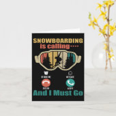 Snowboarden is bellen en ik moet grappig snowboard kaart (Gele Bloem)