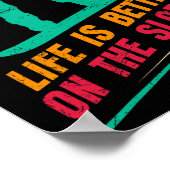 Snowboarden is beter op de hellingen Grappig CH Poster (Hoek)
