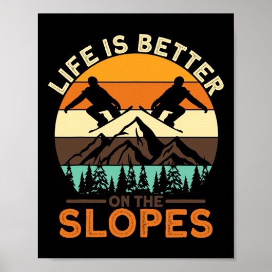 Snowboarden is beter op de piste poster (Voorkant)
