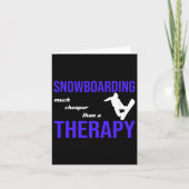 Snowboarden is goedkoper dan therapie kaart (Voorkant)