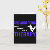 Snowboarden is goedkoper dan therapie kaart (Gele Bloem)