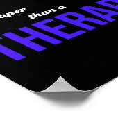 Snowboarden is goedkoper dan therapie poster (Hoek)