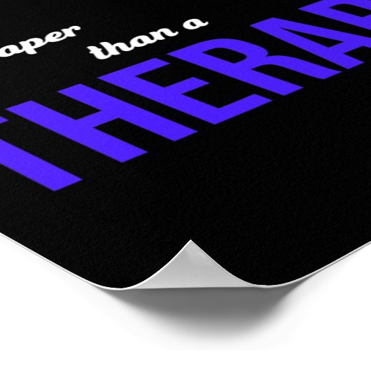 Snowboarden is goedkoper dan therapie poster (Hoek)