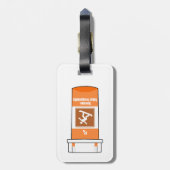 Snowboarden is mijn medicijn bagagelabel (Achterkant verticaal)