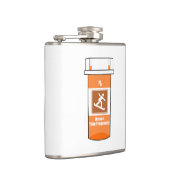 Snowboarden is mijn medicijn heupfles (Rechts)