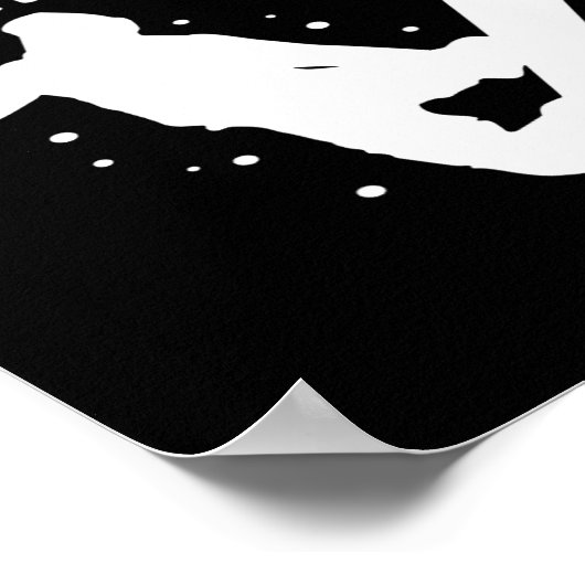 Snowboarden It's Snow Much Fun beroemd gemaakt doo Poster (Hoek)