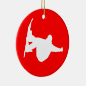 snowboarden keramisch ornament (Rechts)