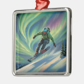 Snowboarden kerst ornament (Links)