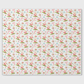 Snowboarden Kerstmis vakantie cadeau Cadeaupapier (Vlak)