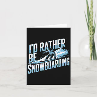 Snowboarden Lover Humor Ontwerp Funny Snowboarder Kaart