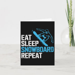 Snowboarden Lover Humor Ontwerp Funny Snowboarder Kaart