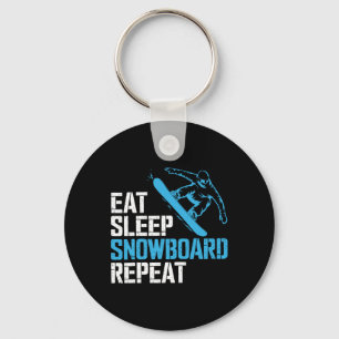 Snowboarden Lover Humor Ontwerp Funny Snowboarder Sleutelhanger