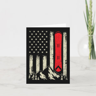 Snowboarden Lover - Vlag van de Verenigde Staten S Kaart