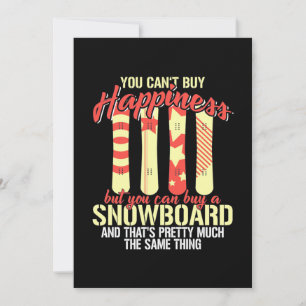 Snowboarden maakt me gelukkig kaart