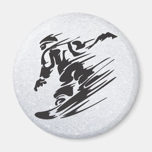snowboarden magneet (Voorkant)