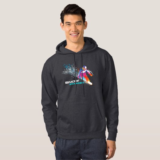snowboarden | MANNEN Hoodie (Voorkant volledig)
