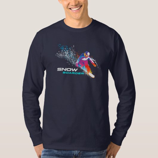 snowboarden | Mannen Lange mouw T-shirt (Voorkant)