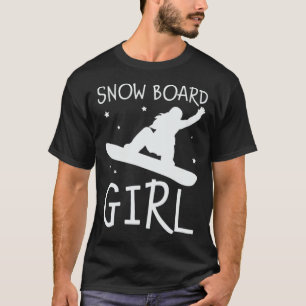 snowboarden meisje winter snowboard snowboarder t-shirt