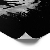 Snowboarden Moon Snow Snowboarder Gift Poster (Hoek)