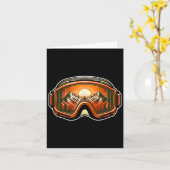 Snowboarden Mountain Snowboard Extreme Sport Sneeu Kaart (Gele Bloem)