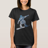 Snowboarden Mountain T Shirt - cadeau voor snowboa (Voorkant)