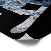Snowboarden Mountain T Shirt - cadeau voor snowboa Poster (Hoek)