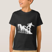 Snowboarden Mountain Winter Sport Adventure Sneeuw T-shirt (Voorkant)
