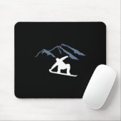 Snowboarden Mountains Muismat (Met muis)