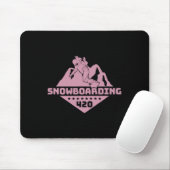 Snowboarden Mountains Snowboarder W Muismat (Met muis)