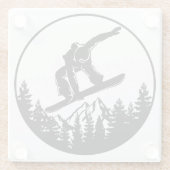 Snowboarden Onderzetter (Achterkant)