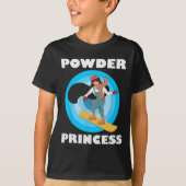 Snowboarden Poeder Prinses Grappige Snowboard Meis T-shirt (Voorkant)