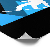 Snowboarden Retro  Cool Snowboard Poster (Hoek)