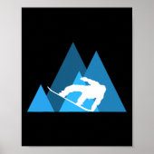 Snowboarden Retro  Cool Snowboard Poster (Voorkant)