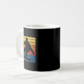 Snowboarden Retro  Gift Koffiemok (Voorkant links)
