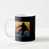 Snowboarden Retro  Gift Koffiemok (Links)